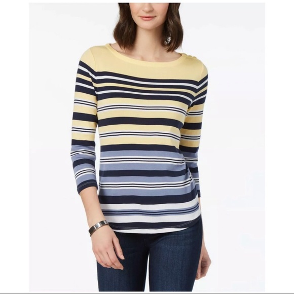 charter club boat neck tops